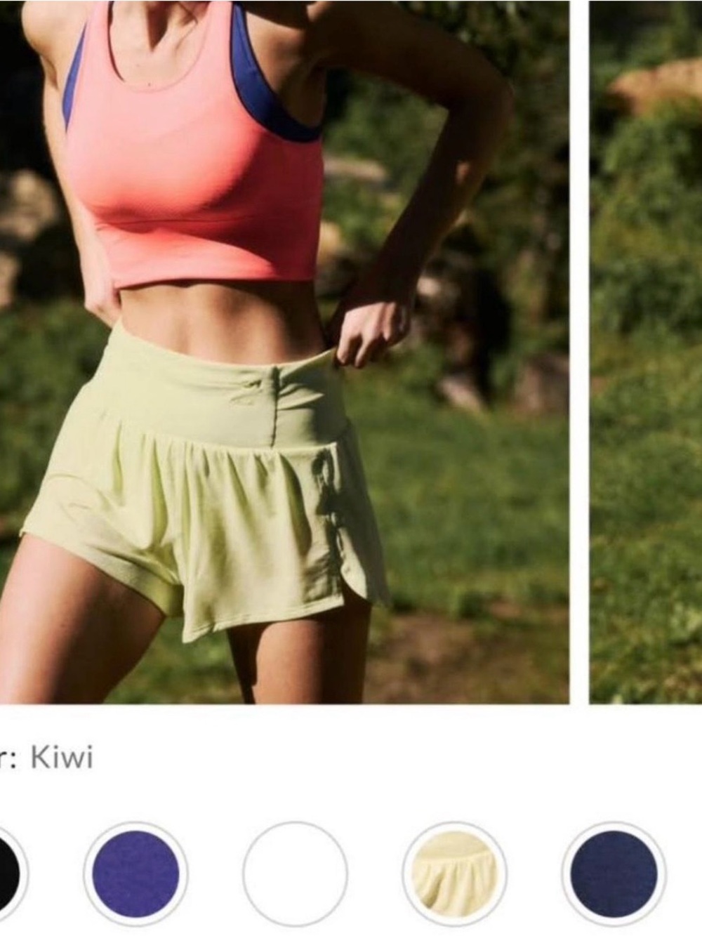 FP Movement by Free People Light Lime Athletic Skort